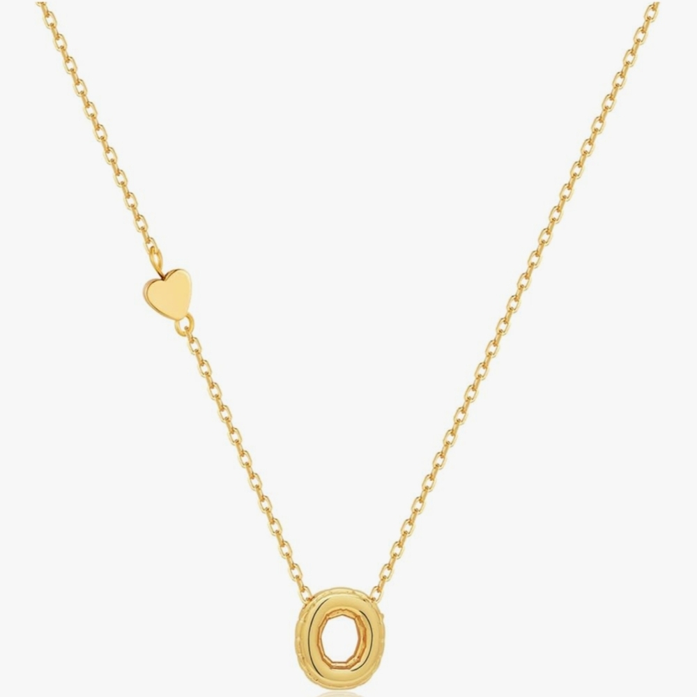 Elegant Gold Necklace with Heart Accent
